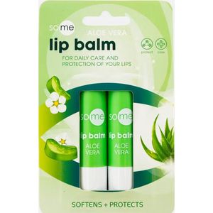 So Me lippenbalsem - Aloe Vera - 2 Stuks - Verzacht en beschermt