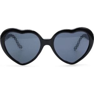 Go Go Gadget - Hartjes zonnebril - 3D effect - Festival bril - Hartvormig - Diffractie - Spacebril - Zwart - Speciale effecten