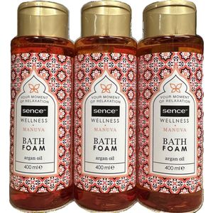 Sence Of Wellness Bath Foam Manuva 3 x 400 ml