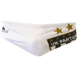 Turbo Partizan Zwemslip Wit M Man