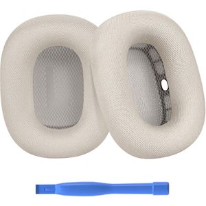 Vervangende Oorkussens voor AirPods Max Hoofdtelefoon van MMOBIEL – Mesh Fabric Koptelefoon Oorkussens – Noise Isolation Hoofdtelefoon Earpads – Sterrenlicht