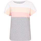 Usha - BLUE LABEL - Shirt - Lichtgeel / Grijs Gemêleerd / Rosa / Wit