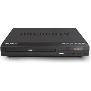 Majority - HDMI DVD-Speler - Mini DVD-Speler - 1080p Upscaling - Regiovrij - Inclusief HDMI & RCA Kabel
