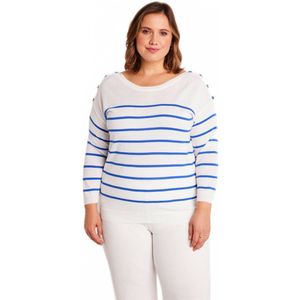 Trui met dunne strepen