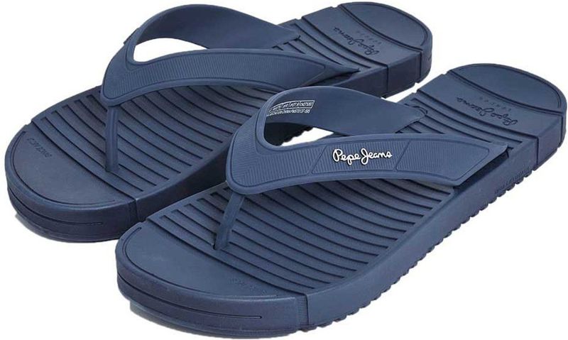 Pepe Jeans - PMS70137 - Teenslippers - Marine - Casual - Plat