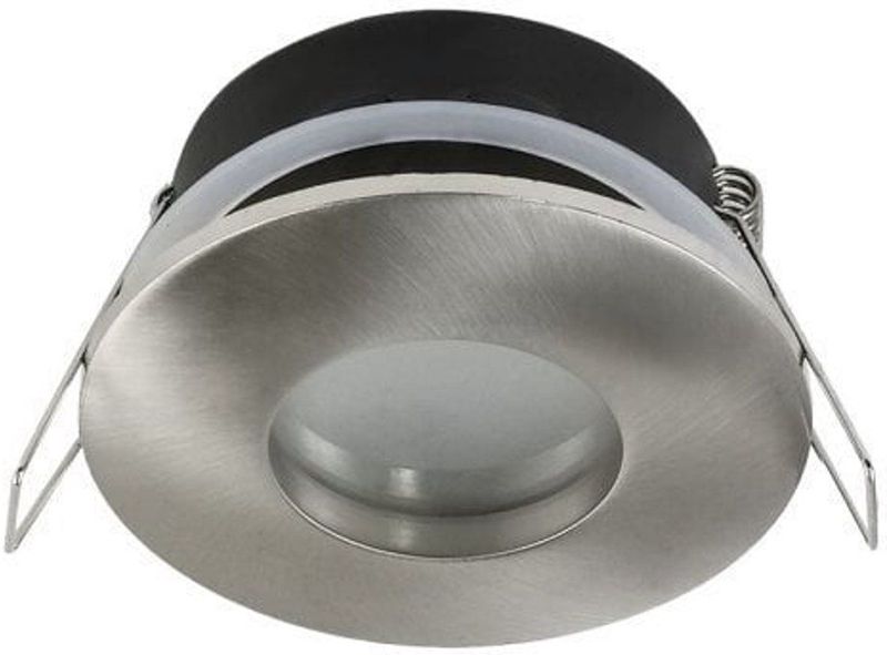 Ledl MUND Inbouwspot Rond Zilver Geborsteld IP65
