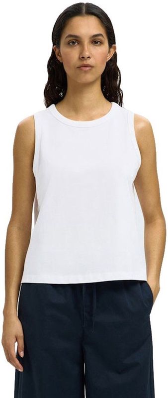 Blousetop - Effen - Jersey - Losse Pasvorm - Mouwloos