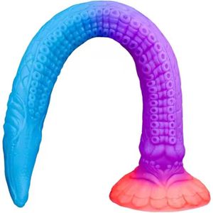 Monsterdildo - Glow-in-the-Dark Dildo - Dragon Siliconen Anaal Dildo - Extra Lange Dildo - Extreme Anaal Dildo - De Anaal Dildo Voor Ongeëvenaarde Sensaties en Intense Bevrediging