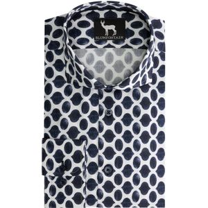 GENTS - print saturn - Katoen - Blauw - Maat EU42/L