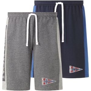 Jan Vanderstorm herren Joggingbroek, Set Van 2 - 52/54 - donkergrijs