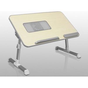 Aluratek (ACT01F) Verstelbare, opvouwbare, ergonomische laptop koeltafel met koelventilator (staand bureau, bank / banklade, vloer)