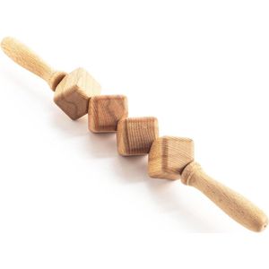 Anti-Cellulitismassage Roller Met Handgreep - Maderotherapie Massagerol 40 cm