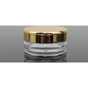 Akyol - 6 mini crème potjes - proefjes - 3 grams potjes - proef potjes - monster potjes - cosmetica potjes - Potjes met deksel plastic 2 gram- Sample potjes - Lege potjes met deksel -Zalfpotjes - Plastic potjes met deksel - Potjes met schroefdop