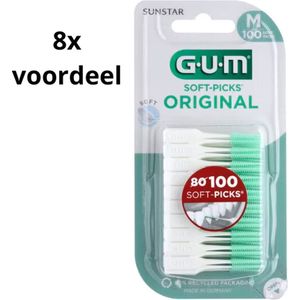 8x GUM Soft-Picks Original Regular 100 stuks