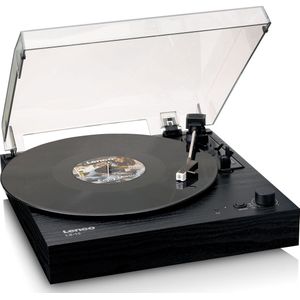 Lenco - LS-15BK - Platenspeler - Zwart - Met Bluetooth en Ingebouwde Speakers