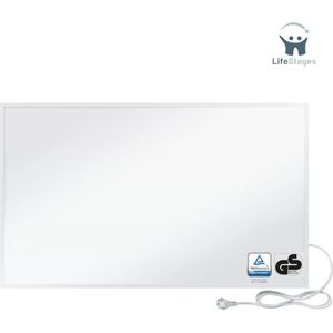LifeStages - Infrarood Paneel Verplaatsbaar - Koolstof Kristal - Verwarmingselement - 600 watt - Verwarmingsplaat Zonder Accessoires - Infrarood Elektrische Verwarming - Met Oververhittingsbeveiliging - Rood
