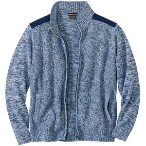 ATLAS FOR MEN - Vest van tricot en suèdine Exploration - Heren - Verkrijgbaar in grote maten - XXL