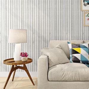 Provento - Waterdicht 3D vinyl wrap voor muren en meubels - Zelfklevend houten paneel behang - 40cm x 2m