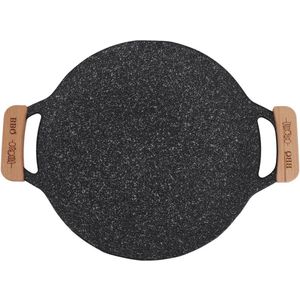 Eenvoudig te reinigen ronde barbecueplaat voor op de camping (Groot 50 cm / 197 inch)