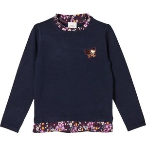 s.Oliver - Pull - Maat 104/110 - Meisjes - 5952 dark blue - Onbekend materiaal