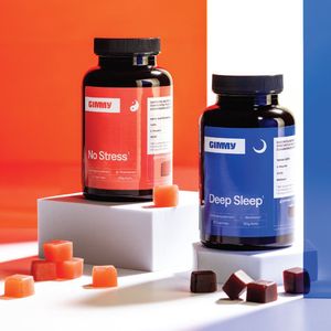 GIMMY Zen Bundel - No Stress en Deep Sleep - Premium vitamine gummies tegen stress en voor betere slaap - 216% betere opname met Melatonine, GABA, Valeriaan, Vitamine B11, Vitamine B6 & L-Theanine - Vegan & Suikervrij - 120 gummies