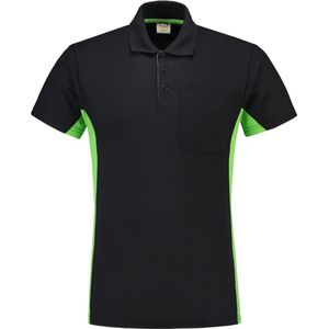 Tricorp Poloshirt Bi-Color - Workwear - 202002 - Navy-Limoengroen - maat XXL
