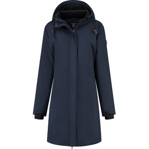 Travelin' Jack Erla - Softshell Winterjas Dames - Parka Waterdicht Winddicht - Donkerblauw