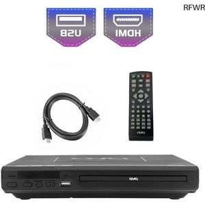 RFWR® DVD Speler met USB en HDMI - Meerdere Regio's, Afstandsbediening Inclusief