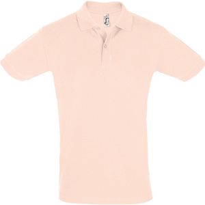 SOLS Heren Perfect Pique Korte Mouw Poloshirt (Romig Roze)