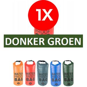 Waterproof Drybag - Drybag 20 Liter - Waterdichte tas – Strandtas - Donker Groen