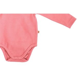 MXM Baby Romper- Turtleneck- Roze- Katoen- Lange mouwen- Maat 74