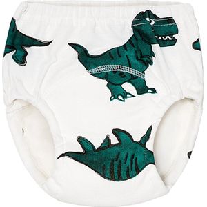 Oefenbroekje voor Zindelijkheid - Zindelijk Worden - Luier Training - Oefenbroek Zindelijk - Peuters & Kleuters - 100% Katoen - Stretchy - Wasbaar Zindelijkheidsbroekje - Toilet Training - Dino - T-Rex - Maat 110 - 17 tot 21 kilo