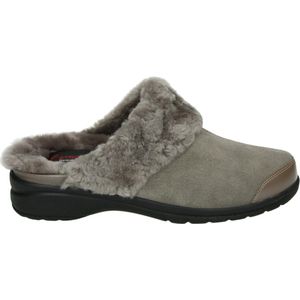 Strober GABY 72081H - Dames pantoffelsPopulaire damesschoenen Pantoffel - Kleur: Taupe - Maat: 41