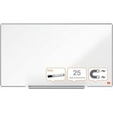 Nobo Impression Pro Widescreen Magnetisch Whiteboard Emaille Met Accessoire Houder - 710x400mm - Wit