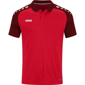 JAKO Polo Performance Kind Rood-Zwart Maat 164