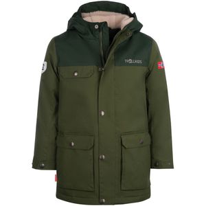 TROLLKIDS - Gudvangen Jacket - Winterjas - Groen - Polyester - Sherpa Voering