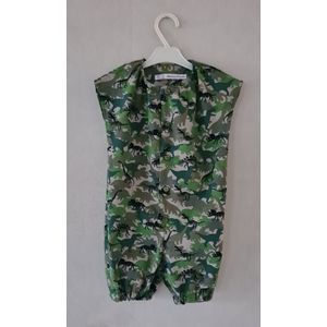 Baby jongens - box pak - onesie - tricot - dino camouflage print - jumpsuit baby - onesie baby - maat 68