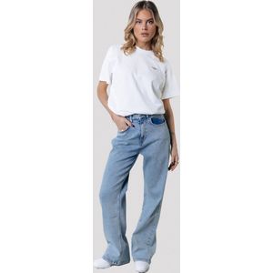 Colourful Rebel Gaias High Rise Wide Leg Denim Pants - S