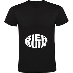 Bierbuik Heren T-shirt - bier - zuipen - buik - drinken - uitgaan - dik - drank