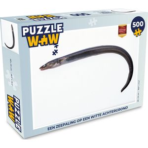 Puzzel Een zeepaling op een witte achtergrond - Legpuzzel - Puzzel 500 stukjes