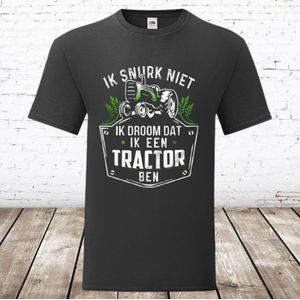 Trekker shirt ik snurk niet heren -Fruit of the Loom-S-t-shirts heren