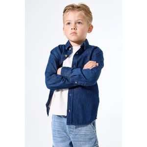 GARCIA Jongens Overhemd Blauw Korte mouw