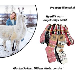 6 Paar Alpaka Sokken Ultiem Wintercomfort 35-38