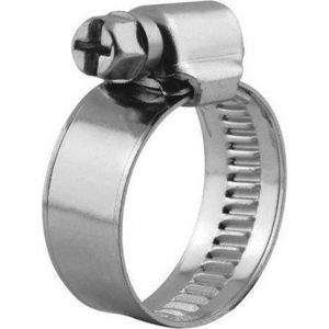 (2 STUKS) 12-22 SLANGKLEM BAND 12MM RVS-A2 (AISI 304) (W4) DIN 3017