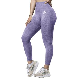 Mewave - Sportlegging paars - Dames - Sportbroek - Sportkleding - Yoga legging - Hardloopbroek - Tiktok - Fitness - Maat XL