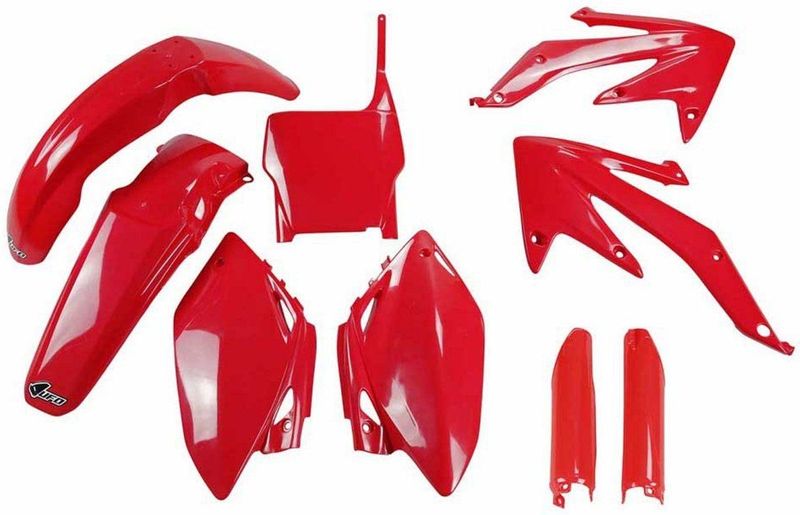Ufo - HOKIT110F-070 - Vorkbeschermers & Kunststofset - Rood - Honda CRF 450R 2007-2007