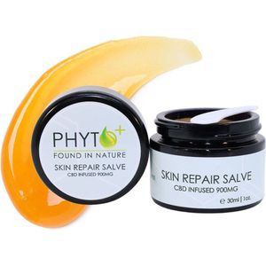 Phyto Plus® Helende CBD Zalf - Creme - Cannabidiol - CBD - 900mg - Hennepolie - Cannabis - Duindoorn - Jojoba - Huid - Spierpijn - voor Pijn - Spieren - Gewrichten