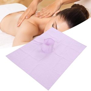 Katoenen Massagetafelhoes met Gezichtsgat - Blauwe Sneeuw - 70 X 100cm .