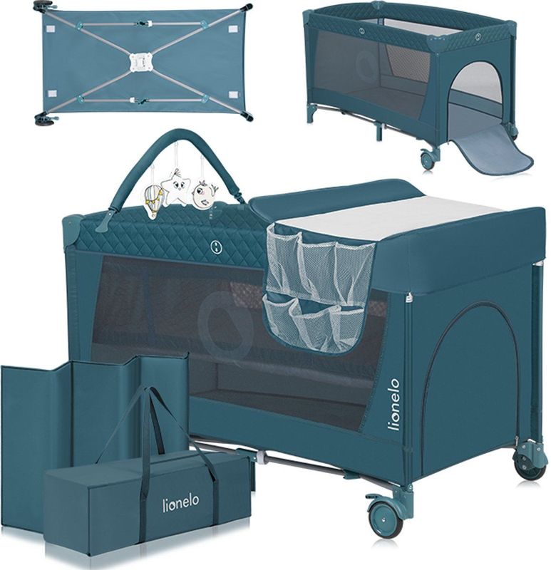 Lionelo - Flower - Campingbedje - 2in1 - Co-sleeper - Draagtas