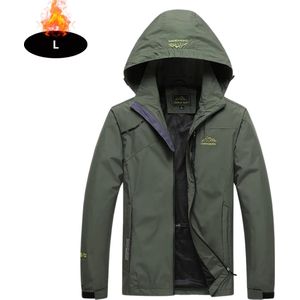 Livano Windjas Heren - Parka - Lente & Herfst - Jas - Volwassen - Windjack - Windbreaker - Outdoor - Legergroen - XS